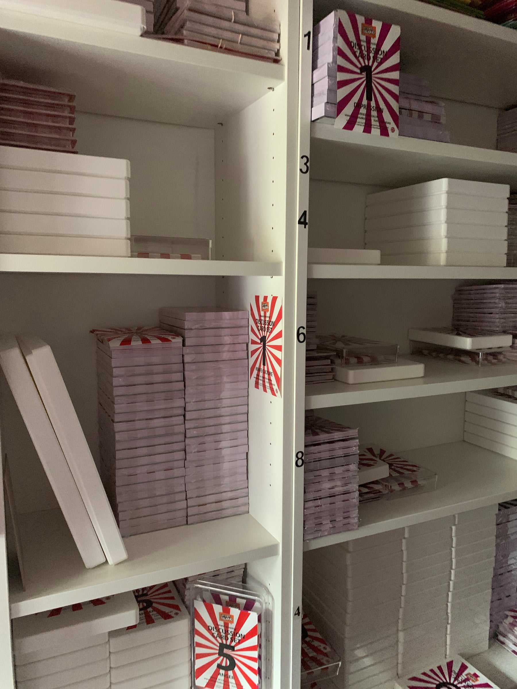 westonboxes white paper sorting boxes used by lets get talking charity