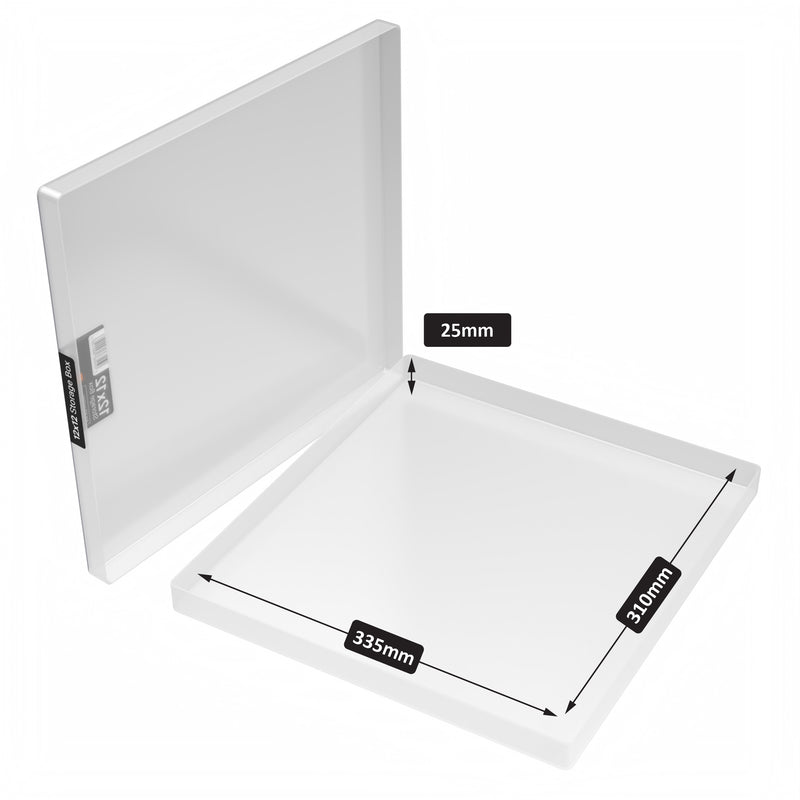 12x12" Scrapbook Paper Storage Box, Clear (4-pack)