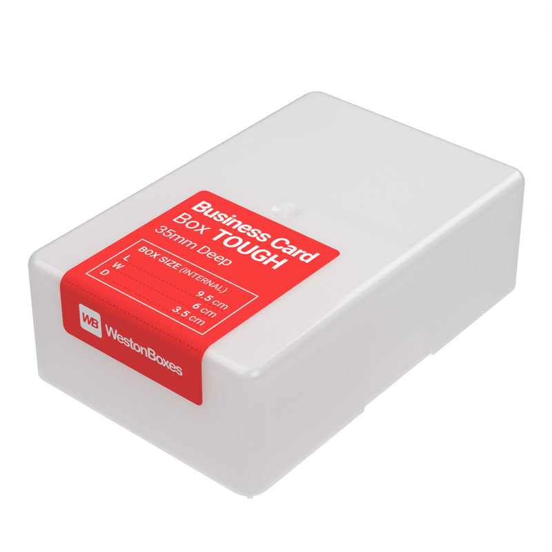 Boîte pour cartes de visite robuste et robuste de 35 mm.