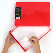 Red A4 Storage Box, Translucent