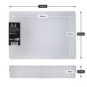 WestonBoxes clear plastic A4 Storage Boxes Internal and external dimensions