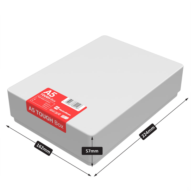 A5 TOUGH Box, Heavy Duty, Impact Resistant Plastic Storage Box