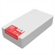 tough plastic storage case for pens and pencils made from white plastic