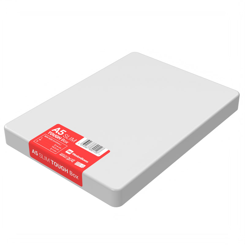 A5 Slim TOUGH Box, Heavy Duty, Impact Resistant Plastic Storage Box