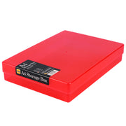 Single Red A4 Storage Box