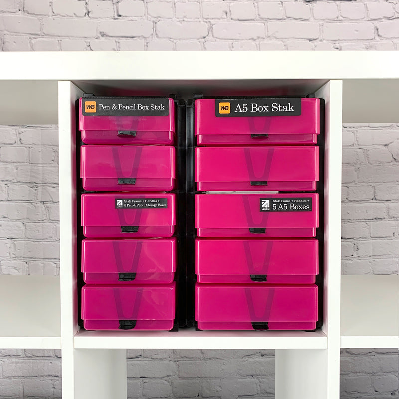 IKEA Kallax Compatible Storage Pack — A5 Box Stak & Pen & Pencil Box Stak