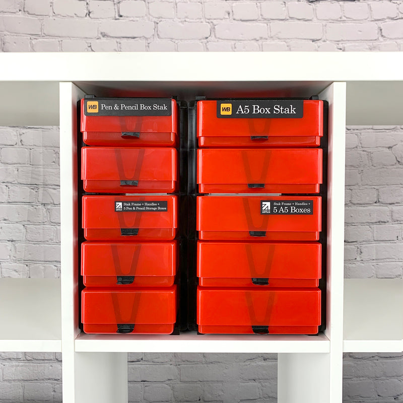 IKEA Kallax Compatible Storage Pack — A5 Box Stak & Pen & Pencil Box Stak