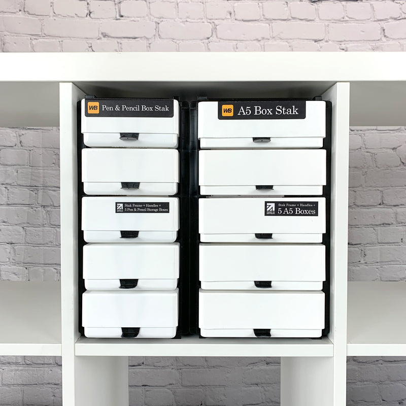 IKEA Kallax Compatible Storage Pack — A5 Box Stak & Pen & Pencil Box Stak