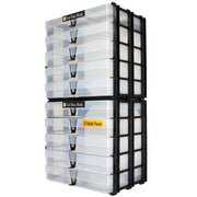 Clear / Transparent, WestonBoxes Craft Storage Box Stak Stack Unit For A4 Paper Storage Boxes