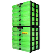 Green / Transparent, WestonBoxes Craft Storage Box Stak Stack Unit For A4 Paper Storage Boxes