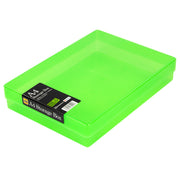 Green / Transparent, WestonBoxes Plastic A4 Paper Storage Box With Lid