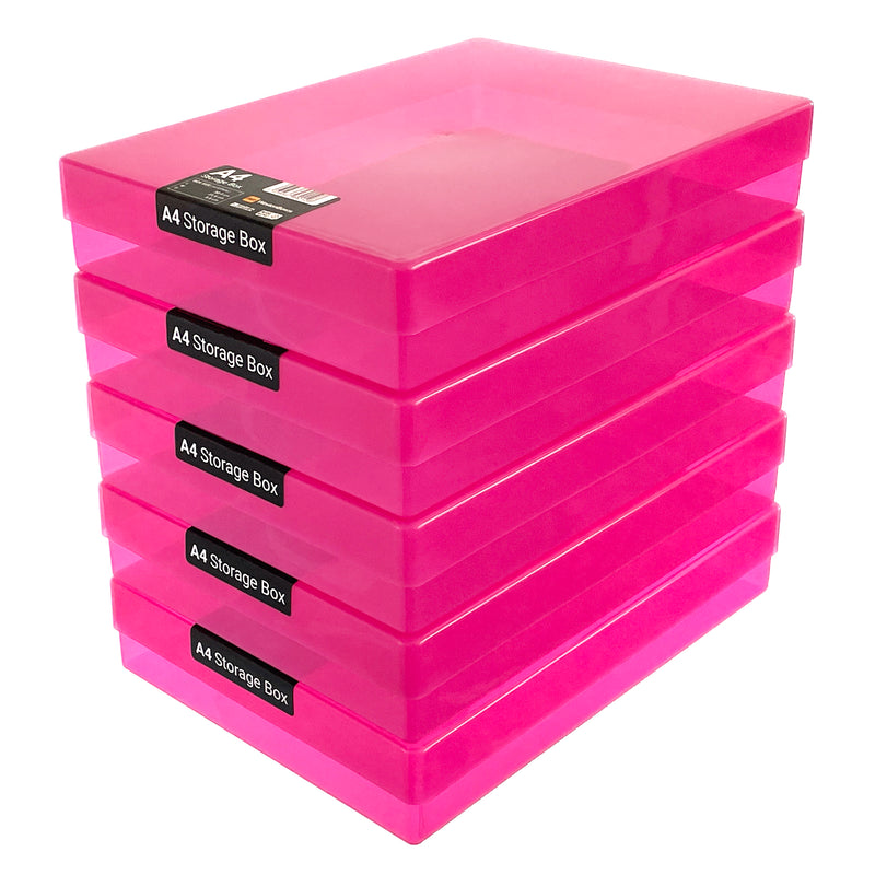 A4 Pink Storage Box