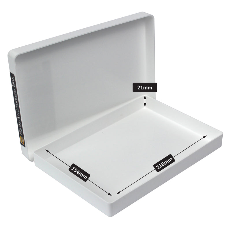 WestonBoxes TOUGH | Slim A5 Packaging Boxes, White / Opaque