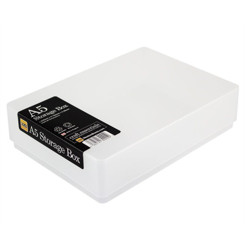 WestonBoxes A5 Plastic Storage Box, A5