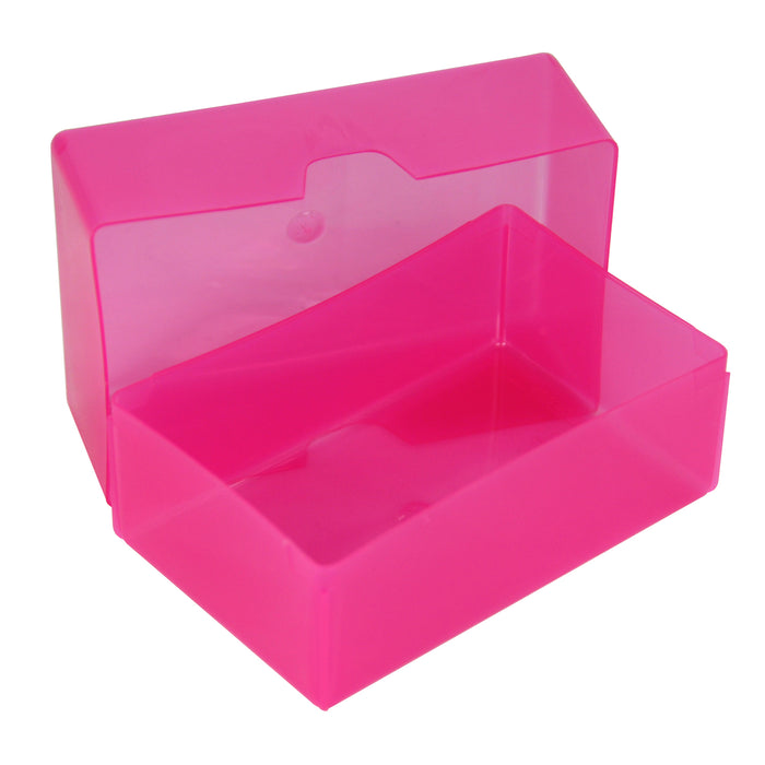 Pink / Transparent, Weston Boxes 35mm Deep Business Card Box