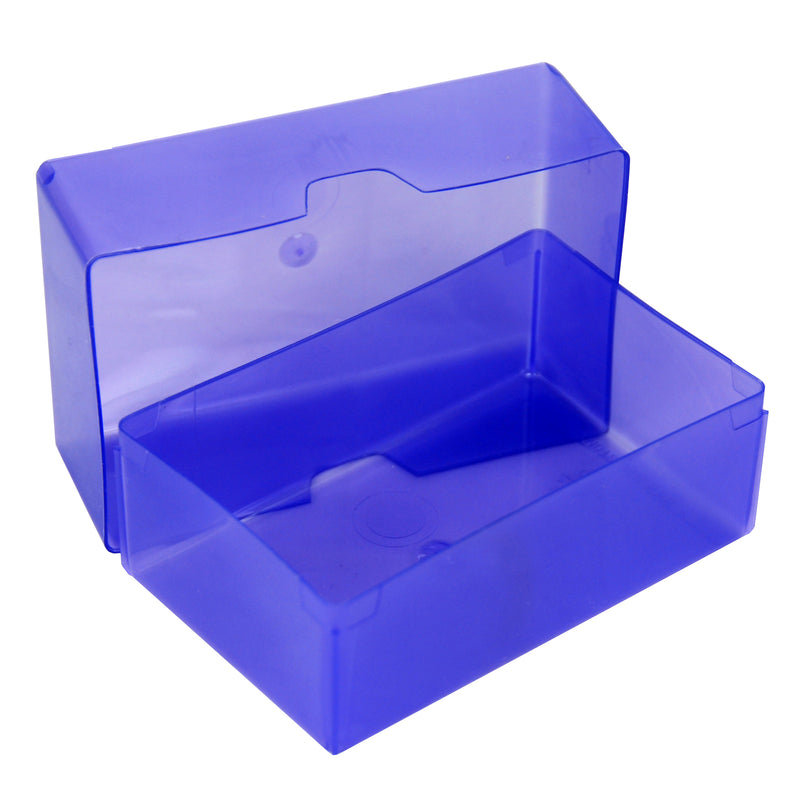 Purple / Transparent, Weston Boxes 35mm Deep Business Card Box