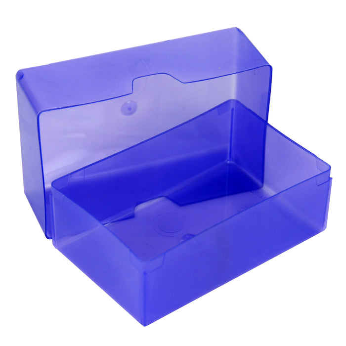 Purple / Transparent, Weston Boxes 35mm Deep Business Card Box