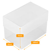 Clear / Transparent, WestonBoxes 70mm Deep Business Card Box