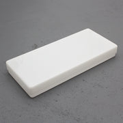 WestonBoxes white plastic storage box for peel off stickers for scrapbooking and crafting, clear / transparent