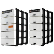 White/Opaque, WestonBoxes 2 Stak pack side by side