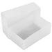 White / Semi-Opaque / TOUGH , WestonBoxes 35mm Deep Business Card Box Holds up to 125 Business Cards