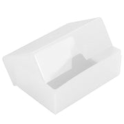 White / Semi-Opaque / TOUGH , WestonBoxes 35mm Deep Business Card Box Holds up to 125 Business Cards