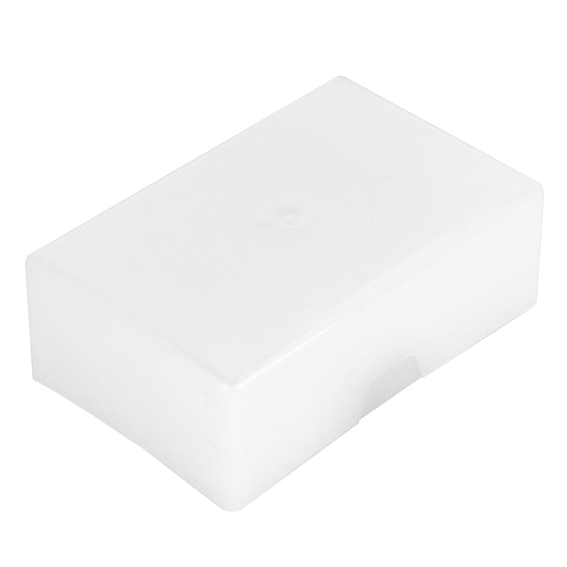 White / Semi-Opaque / TOUGH , WestonBoxes 35mm Deep Business Card Box Holds up to 125 Business Cards