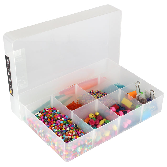 Crafty Tool Box, Storage Box With Fixed Dividers