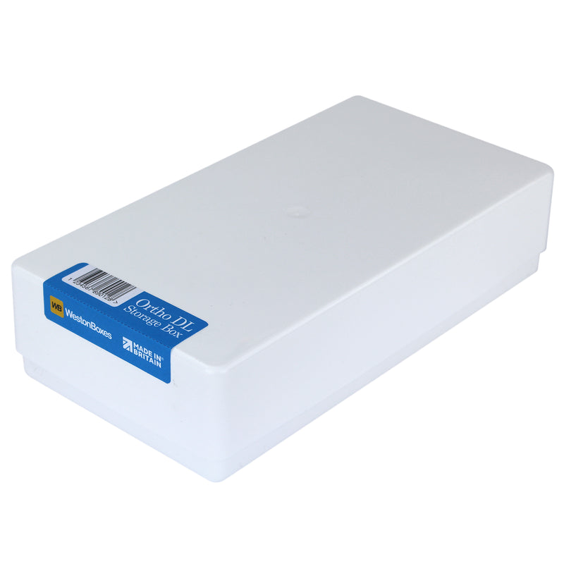 westonboxes ortho orthodontic dental cast box opaque white plastic storage box